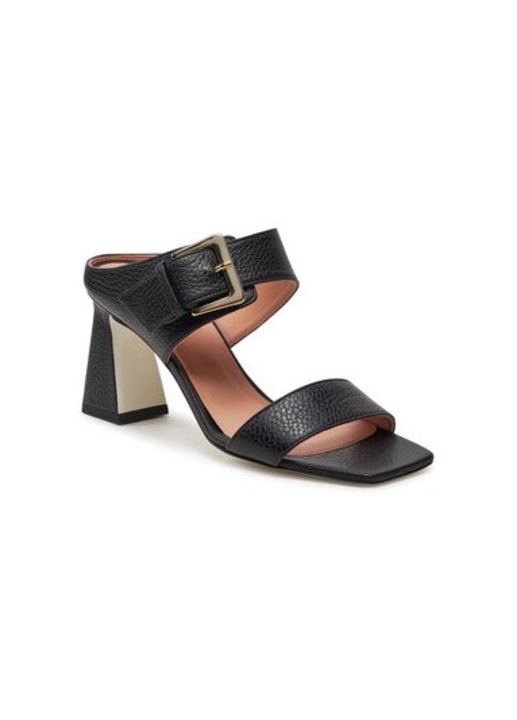 Papuci dama Pollini, 303874520, Piele naturala, Negru, Negru, 40