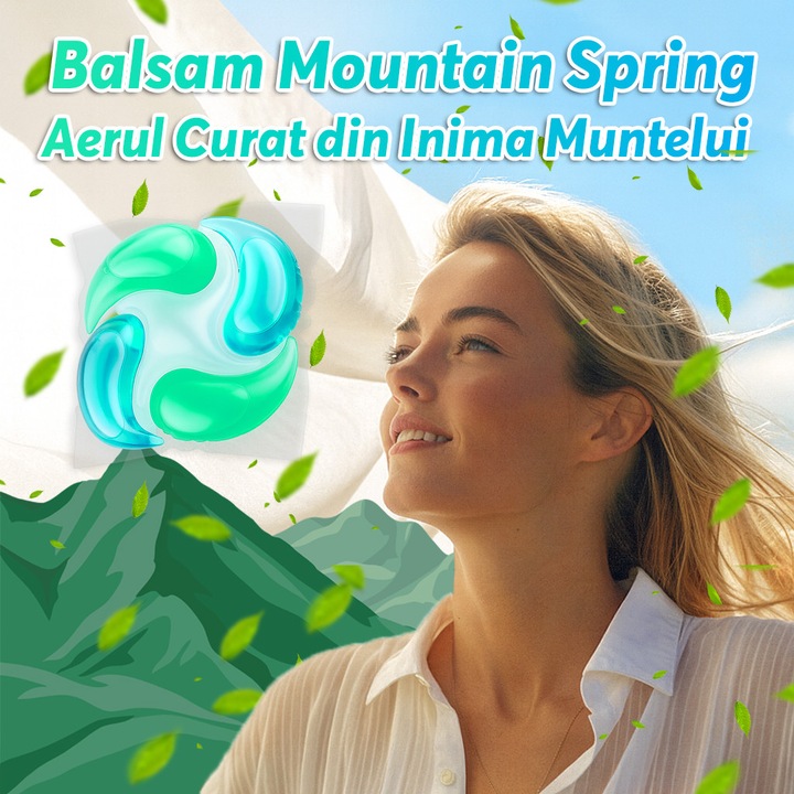 Detergent de rufe capsule Regal Bliss ® 5in1 pods pentru curatarea si protectia hainelor, detergent lichid concentrat si antibacterian, delicat cu pielea sensibila, indepartare eficienta a petelor, parfum de lunga durata, Mountain Spring, 100 Spalari