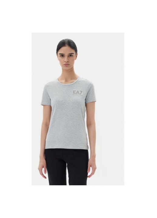 Női póló Ea7 Emporio Armani, 7W000492 AF10373, Pamut, Szürke, Szürke