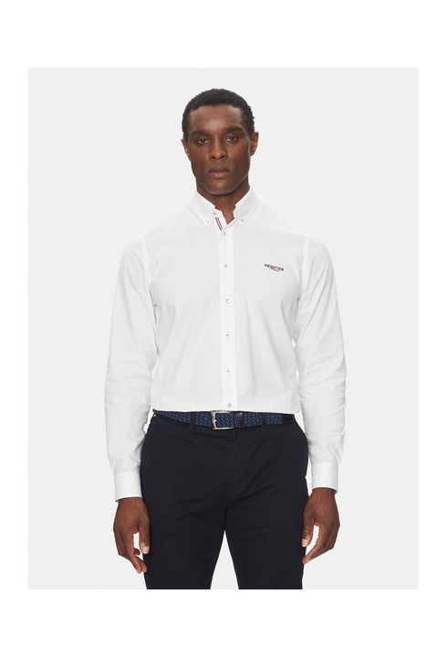 Hechter Paris férfi ing, 60223 10, pamut, fehér, Fehér