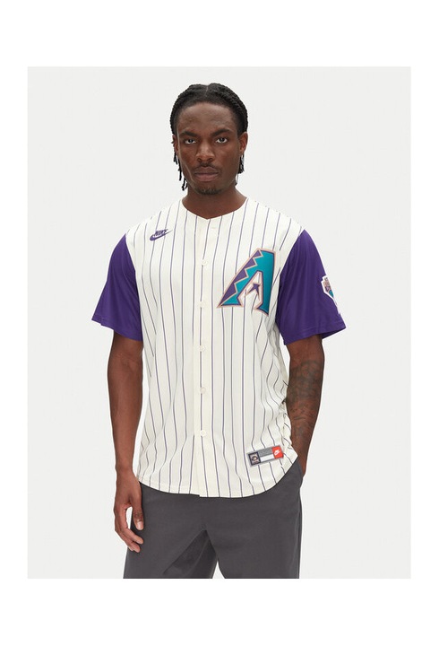 Nike Férfi Póló, CO25-DIC1-DIA-A3F, Poliészter, Ekrü, Ekrü