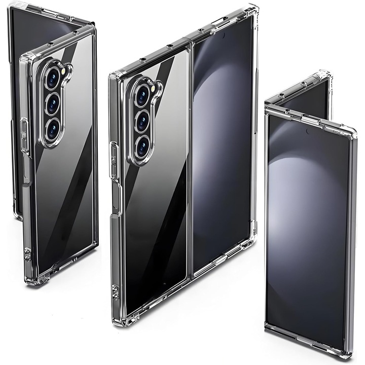 Калъф за Samsung Galaxy Z Fold 7 Daden Защита на камерата, Удароустойчив, Прозрачен