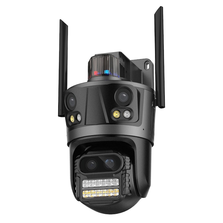 Камера RobiCam QuadView, 12MP, 4-обективна WiFi камера, AI проследяване, 180° панорама