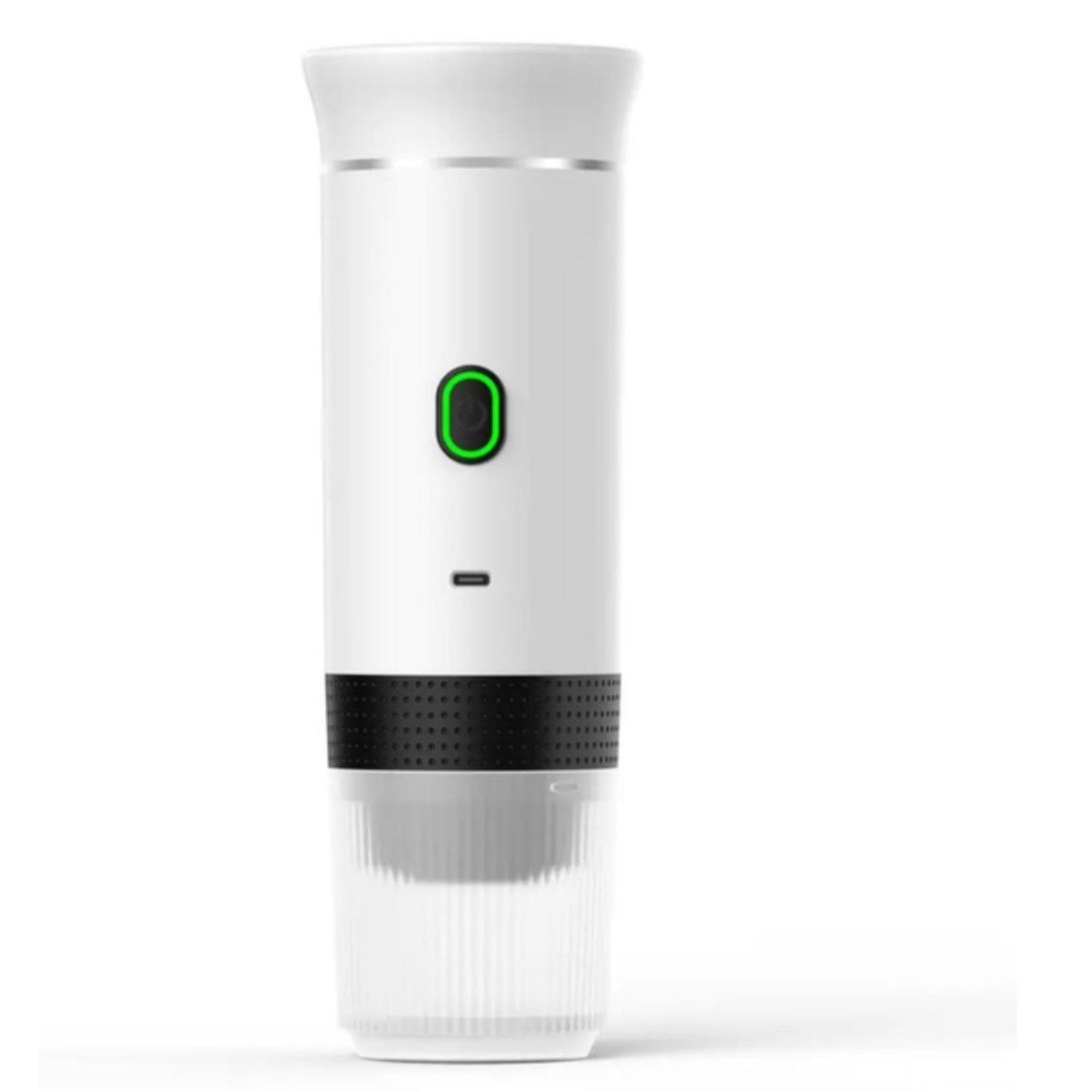 Espressor portabil wireless Planet Tech 3 in 1, 20 bar, compatibil cu capsule Nespresso, Dolce Gusto, cafea macinata, alb