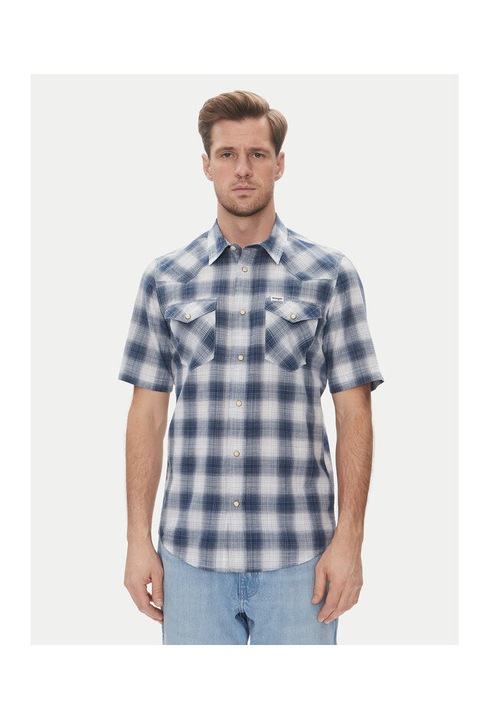 Wrangler Férfi Ing, 112362381, Pamut, S INTL, Kék