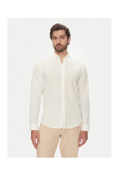 Lindbergh ferfi ing, 30-203344B, lenvaszon/pamut, feher, Fehér