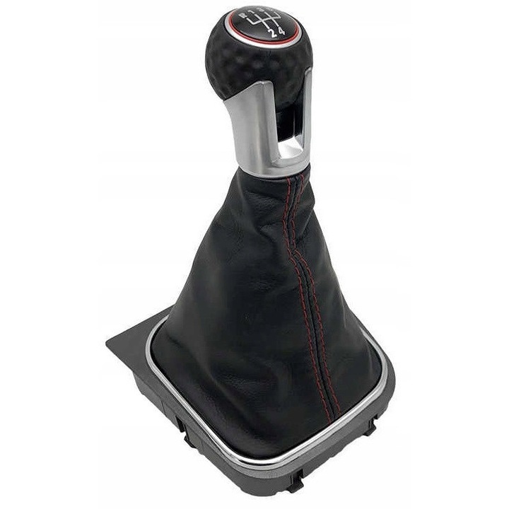 Nuca schimbator de viteze cu maner pentru VW Golf MK5 MK6, accesorii auto, rosu, 12mm