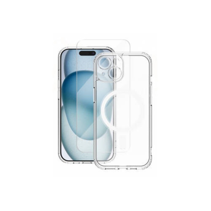 Husa Vmax MagSafe Apple iPhone 16 Premium Transparent