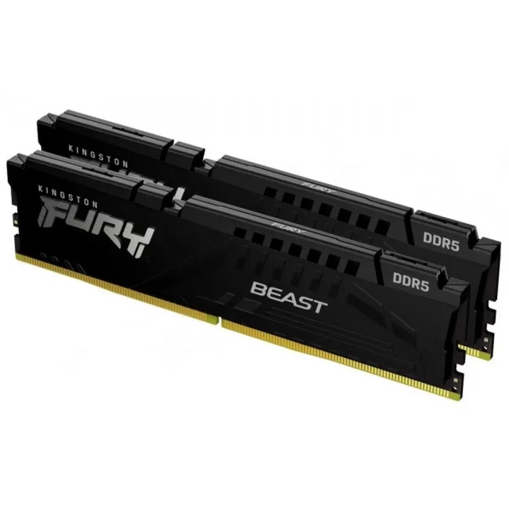 Memorie Kingston Fury Beast Black 128GB Dual Channel 5600MHz DDR5 CL36 DIMM