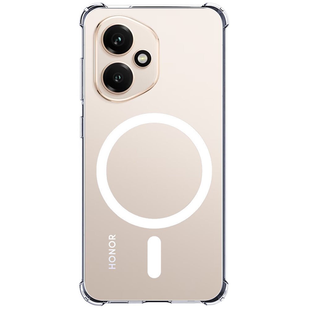 Husa pentru Honor 400, Spate din policarbonat, Clear Magnet Pro, Wireless charging, Colturi aerate cu protectie antisoc, Margine de silicon, Magnetica, Perfect Fit, Transparenta