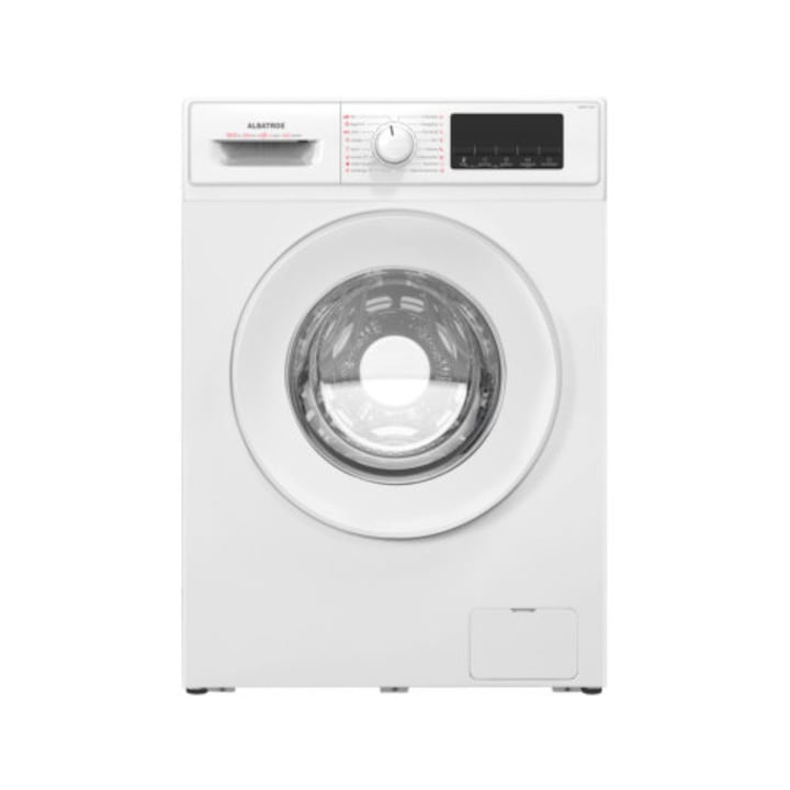 Masina de spalat rufe Albatros AWMI14105, 10 kg, Motor Inverter, Display led, 16 programe, 1400 rotatii, Clasa energetica A – 10%, Reincarcare cu rufe in timpul spalarii, Alb