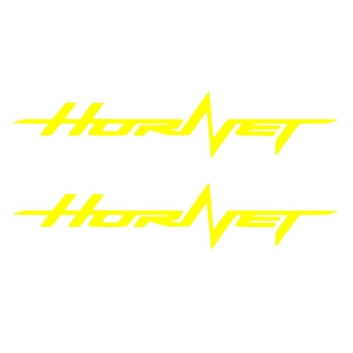 Sticker x2, Honda Cb Hornet 2, Galben, 25cm