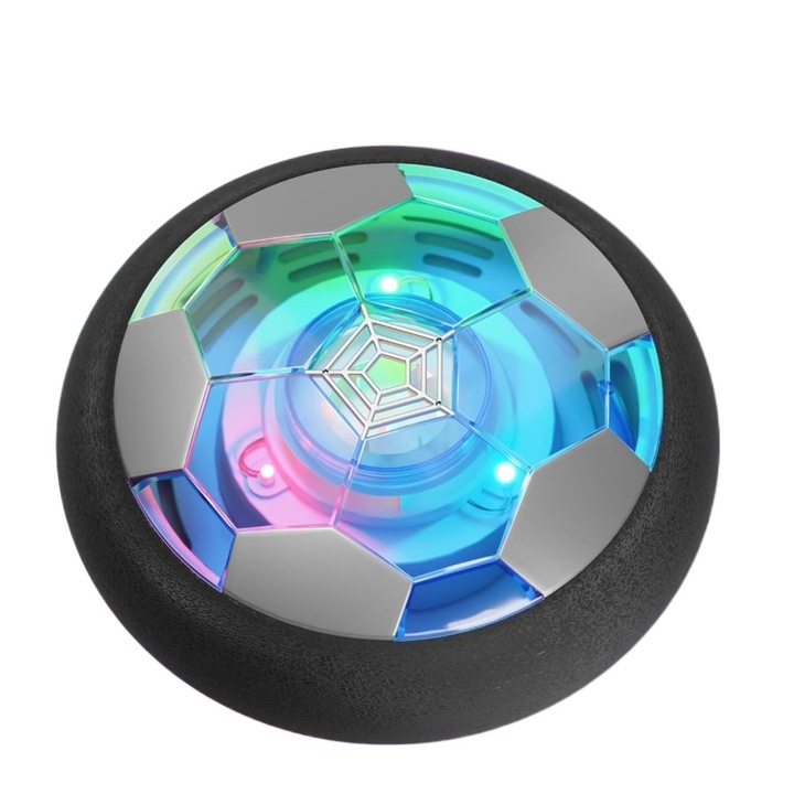 Minge fotbal plutitoare Ronyes, lumini multicolore, 18x6cm