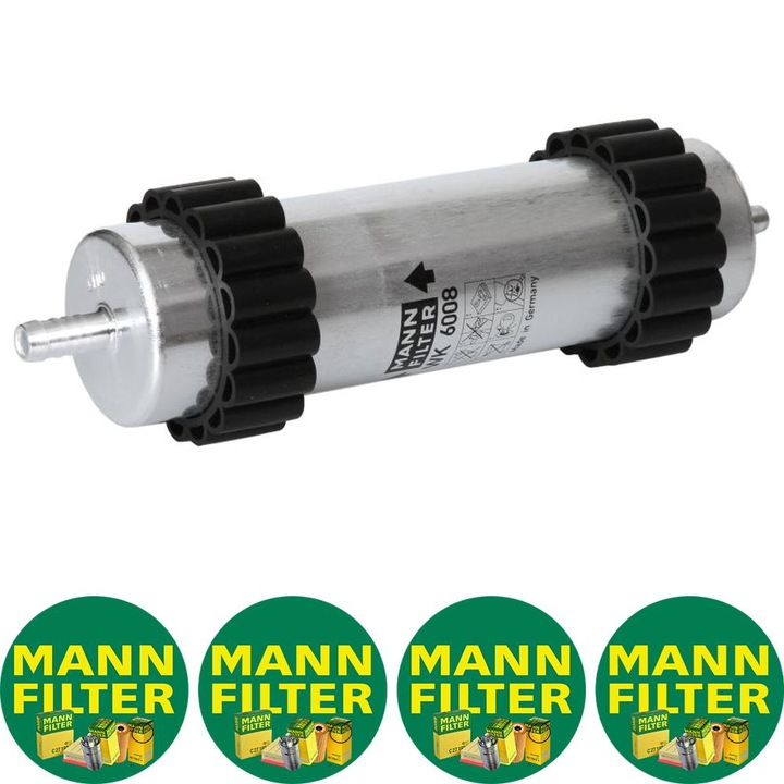 Filtru combustibil Auto Mann Filter WK 6008 pentru AUDI A4 ALLROAD B9, A4 B9, A5, A6 ALLROAD C7, A6 C7, A7, Q5 2.0D-3.0DH 10.10, 4 stickere Mann Filru