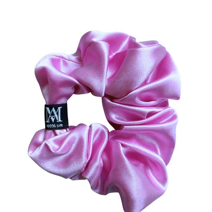 Elastic de Par din Matase Naturala 22 momme, Lavanda, L, Calitate Premium - Matasia®