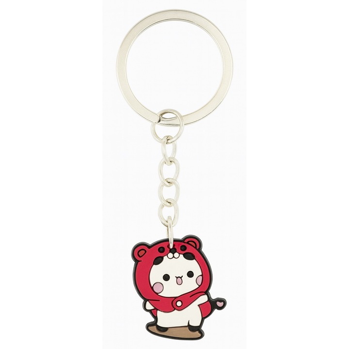 Breloc pentru cuplu Bubu si Dudu, 8.8 cm, Multicolor