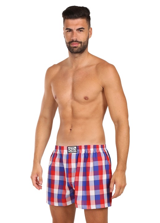 Boxeri barbatesti Styx A1107, multicolor, 100% bumbac, confortabil