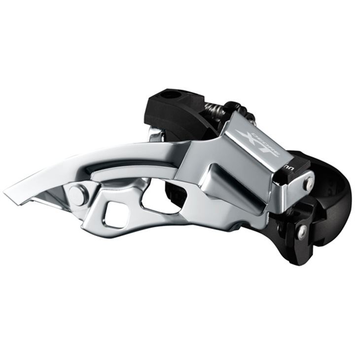Schimbător frontal Shimano Deore XT FD-T8000, 3x10 viteze, design ergonomic, negru
