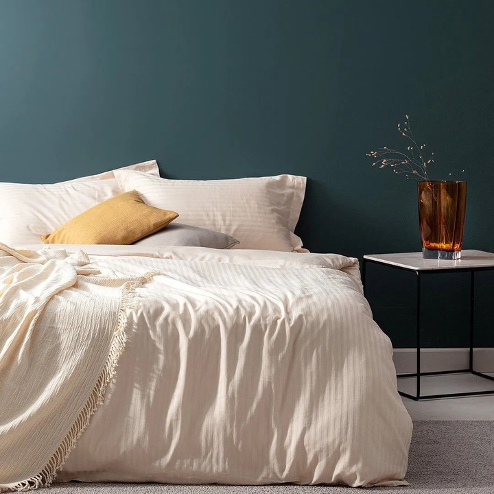 Elicia ágyneműhuzat garnitúra, Madame Coco, pamut, csíkos, családi méret