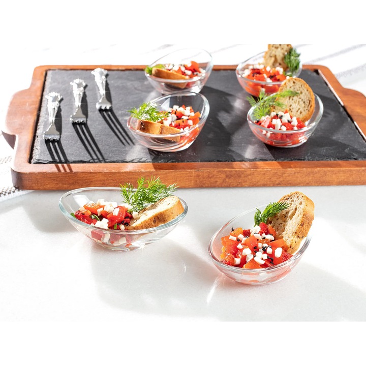 Set 6 boluri mini sos Madame Coco, sticla, 55ml, 3x10cm