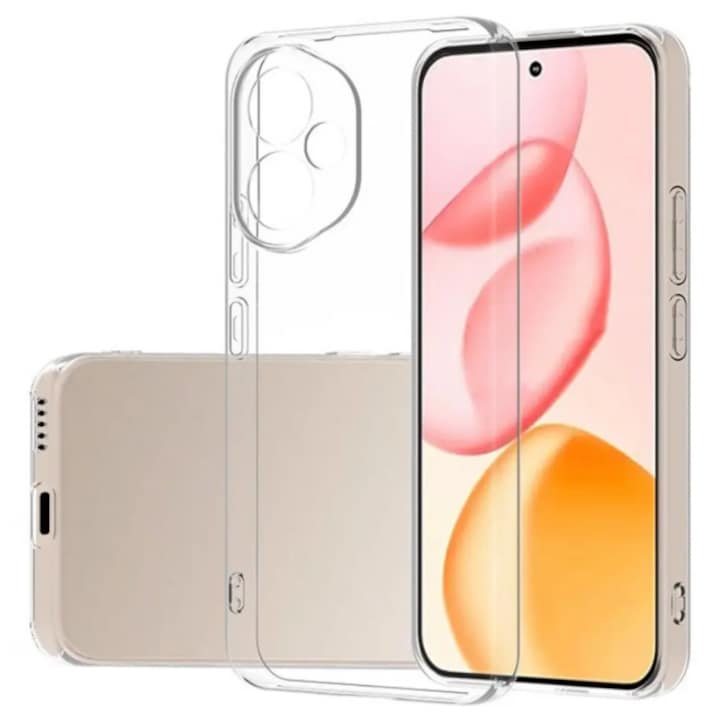 Husa Upzz® Compatibila Cu Honor 400 Pro, Pastreaza Aspectul Original, Protectie La Camere, Anti Alunecare, Transparenta