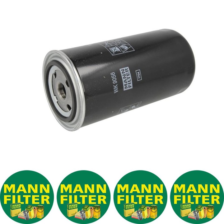 Filtru combustibil Mann Filter WK 9056 pentru IVECO Mann Filter WK 9056 pentru IVECO CROSSWAY, EUROCARGO IV, EUROCARGO V, URBANWAY, KARSAN ATAK, STAR, CASE IH PUMA, CLAAS ARION F4AFE411A-NEF6(F4AFE611D) 11.06, 4 stickere Mann Filru