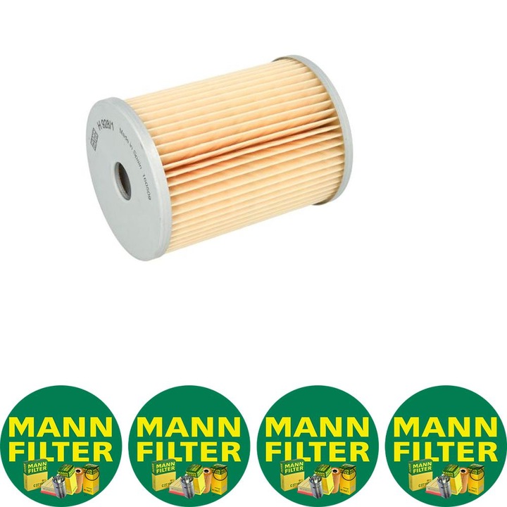 Filtru ulei Mann Filter H 928/1 pentru DEUTZ FAHR D 4005, D 4505, D 5005, D 5505, D 8005, D 9005, KRAMER 400, 550, NEW HOLLAND 80, 4 stickere Mann Filru