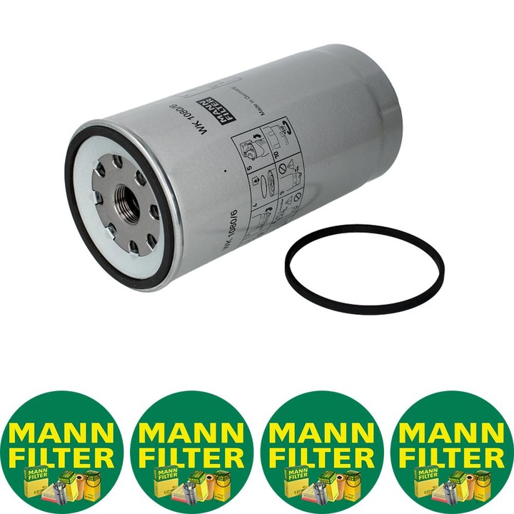 Filtru combustibil Mann Filter WK 1080/6 X pentru MERCEDES ACTROS MP2 / MP3, ATEGO 2, AXOR, AXOR 2, CITARO (O 530), RVI KERAX, SCANIA G I, P I, R I, R II, T, MASSEY FERGUSON 6000 66CTA(12V)-OM926.990 01.98, 4 stickere Mann Filru