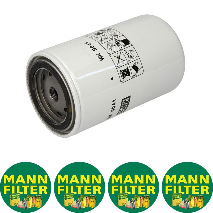 Filtru combustibil (Senzor de apa M10) Mann Filter WK 9041 X pentru CASE IH PUMA, CASE-STEYR PROFI, LANDINI 100, NEW HOLLAND TSA 10.03, 4 stickere Mann Filru