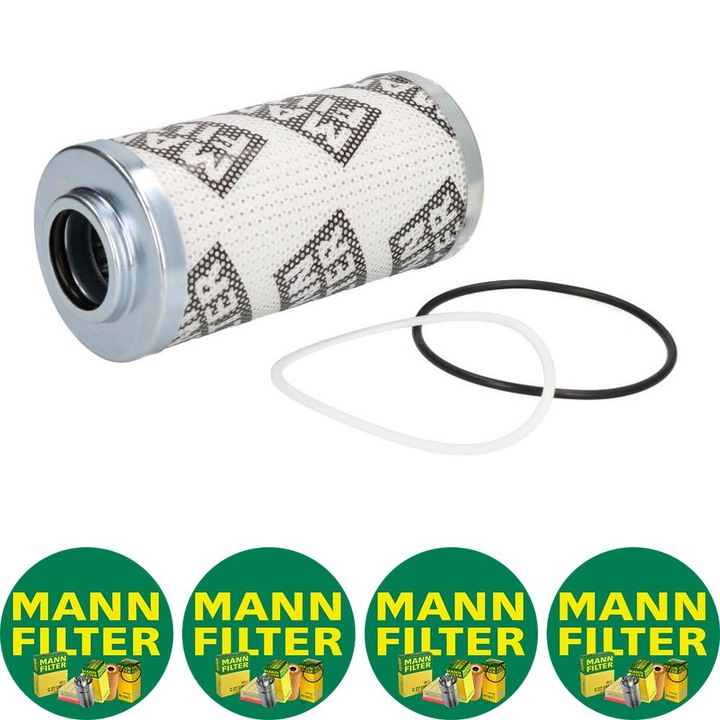 Filtru hidraulic Mann Filter HD 612/2 X pentru BOBCAT T, CASE IH 1000, 300, 400, 500, 5000 MAXXUM, 600, 700, 800, 900, CASE-STEYR 4000, VOLVO EW 4TA-390-DT-402, 4 stickere Mann Filru