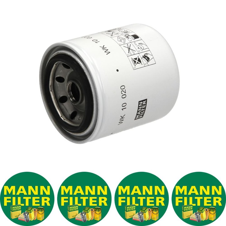 Filtru combustibil Mann Filter WK 10 020 pentru AKTIV FISCHER M, ALLIS CHALMERS 700, BERLIET 500, BROOME & VADE CA, CASE IH 500, 600, 700, 800, 900, CATERPILLAR 200, 300, 400, 600, 900, AP, CB 1004-4-T3.152, 4 stickere Mann Filru