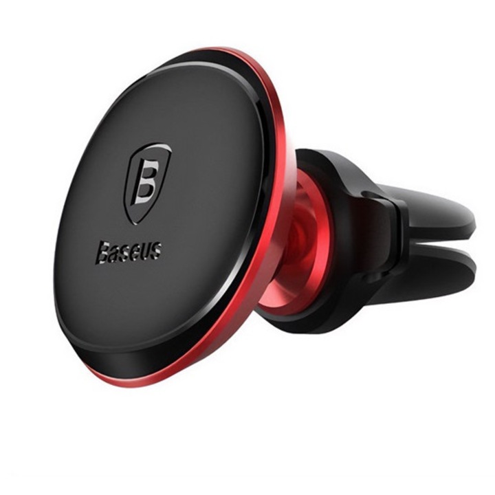 Baseus os autós tartó, szellőzőre, mágneses, 360°, piros