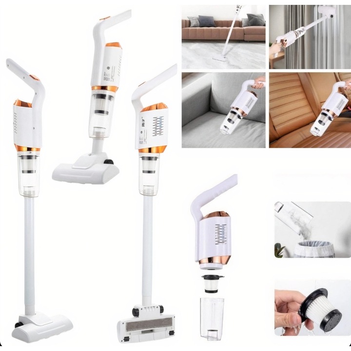 Aspirator Vertical 5 in 1 Fara Fir cu 3 Capete