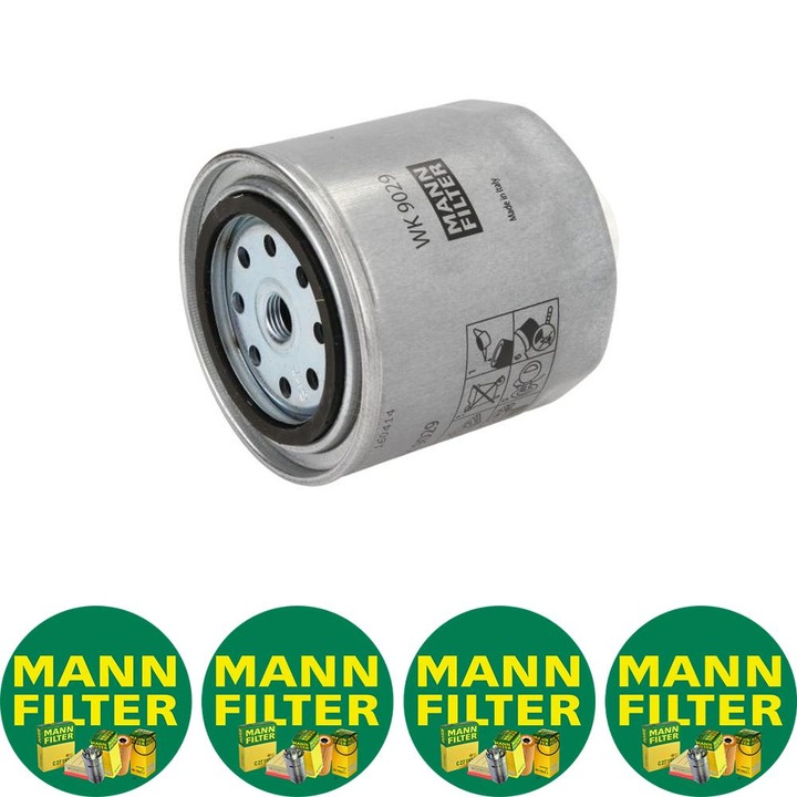 Filtru combustibil Mann Filter WK 9029 pentru CASE IH FARMALL, JX, FIAT 100-XX, F, L, NEW HOLLAND TD, TD5, TK, TL, TN, TT 8035.25-F5C, 4 stickere Mann Filru