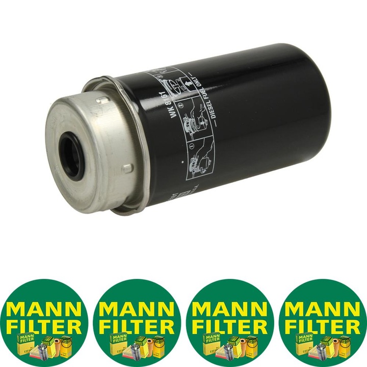 Filtru combustibil Mann Filter WK 8161 pentru FENDT 200, 9000, AG CHEM XX3 / XXX3, XX4 / XXX4, AGCO DT, BELL 300, CASE IH CS, CVT, CVX, JX, MXM, CATERPILLAR 200, 900, CLAAS ARES, ARION 1006-60T-TD2012L04, 4 stickere Mann Filru