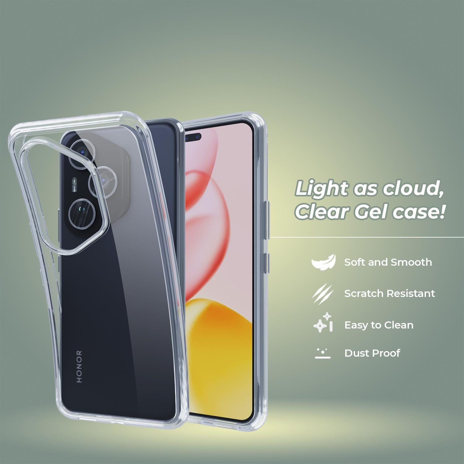 BestCase® Husa Clear Silicon pentru Honor 400 Pro, Transparent