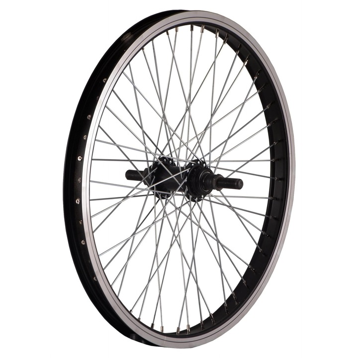 Hátsó kerék 20" Cerurim, Bmx Othin szimpla felni, 406X25, V-fék, 48H, fekete