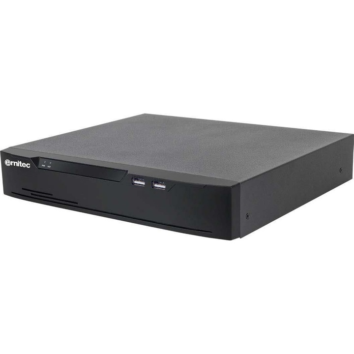 Rejestrator NVR Ernitec Cygnus 4-kanalowy, 1U, 4 porturi PoE, 2 HDD