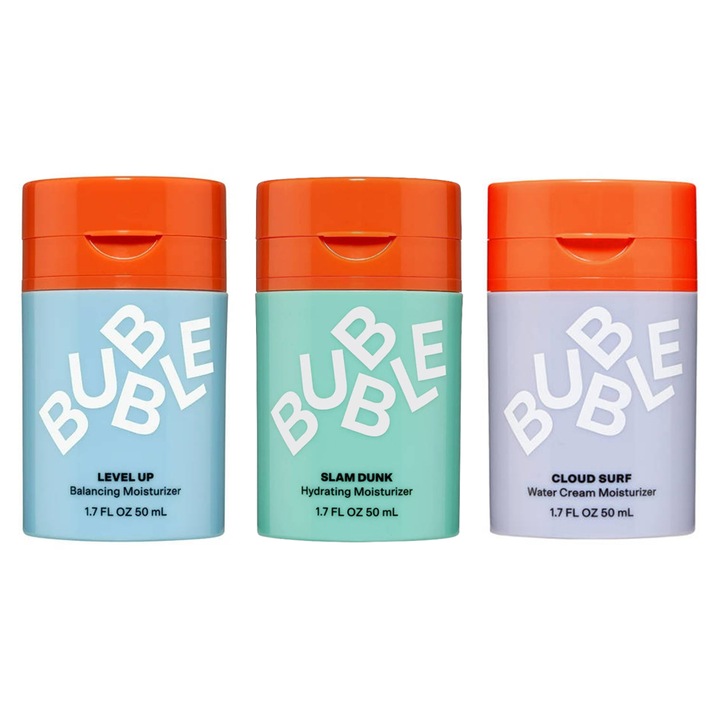 3 üveg Bubble Skincare hidratáló krém, 50ml