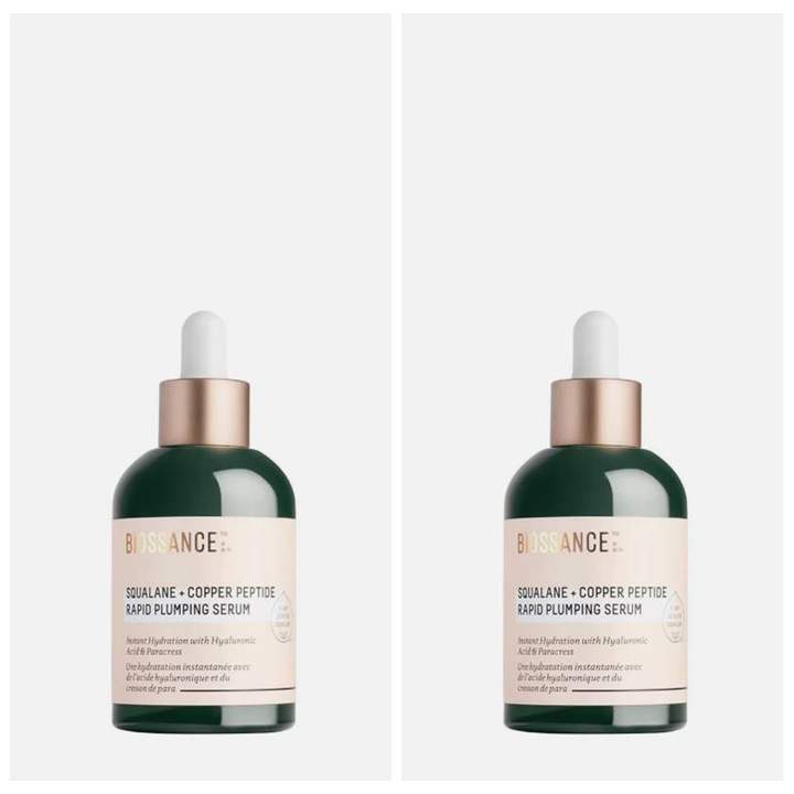 2 Biossance Szkvalán + Rézpeptid Gyorsan Feltöltő Szérum, 50ml