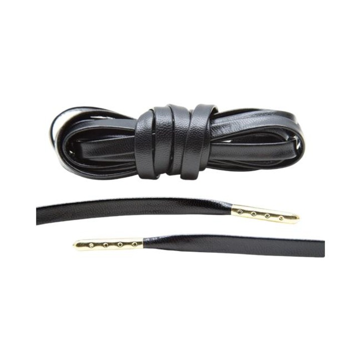 Sireturi de Piele Premium 140 cm, Negru