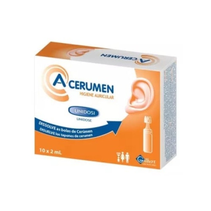 A-Cerumen igiena urechi, 10x2 ml, Gilbert
