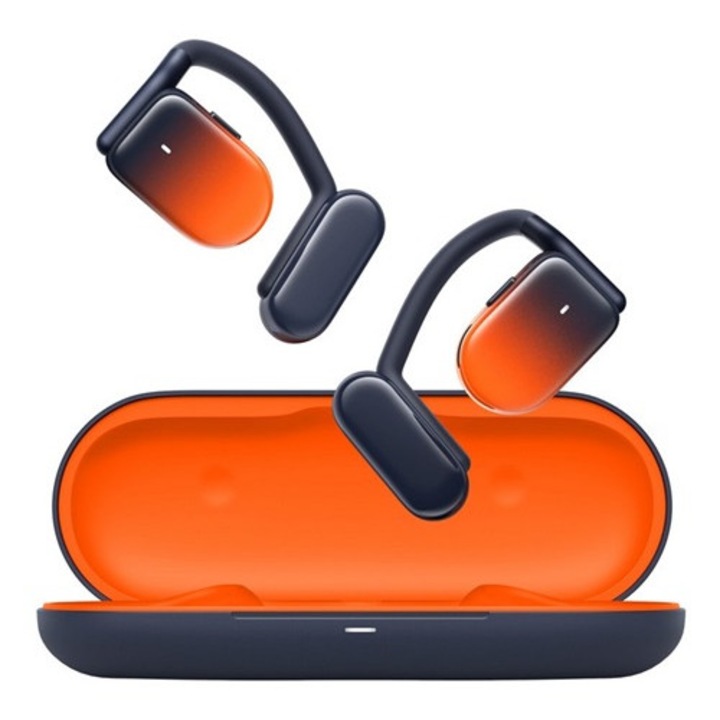 Joyroom openfree bluetooth fülhallgató sztereo, v5.3, tws, fülre akasztható, mikrofon, zajszűrő + töltőtok, narancssárga