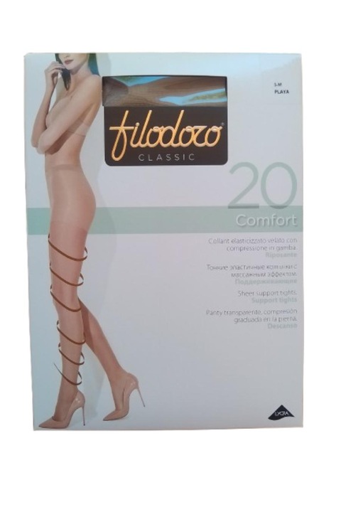 Dres Filodoro Comfort, Modelator, Lycra 20 den, Playa, 3-M