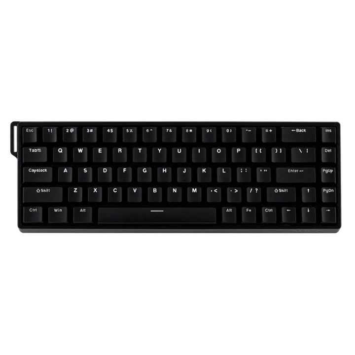 Tastatura Gaming Magnetica, Aula WIN68 HE Black, RGB Gasket, Hall Effect (Magnetica), Layout 60%, Negru