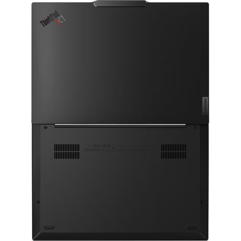Ultrabook Lenovo ThinkPad X1 Carbon Gen 13 Aura Edition Procesor Intel® Core™ Ultra 7 265U 12M Cache, up to 5.30 GHz 14" 2.8K OLED 120Hz VRR Touch, 64GB LPDDR5X, 2TB SSD, Intel® Graphics, Win 11 Pro, Negru