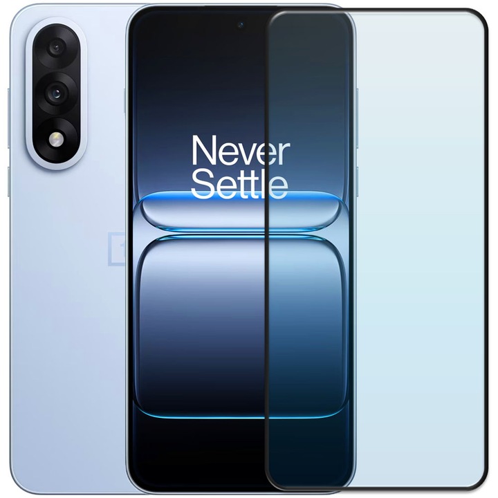 Folie din sticla securizata pentru OnePlus Nord 5, HAMSTERBOX Glass Shield, Protectie completa ecran, Full face, Aplicare rapida, Case Friendly, Transparenta