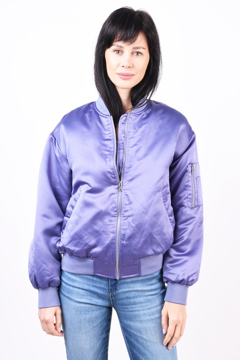Бомбер яке, сатенено лилаво, JJXX, размер S 36 EU