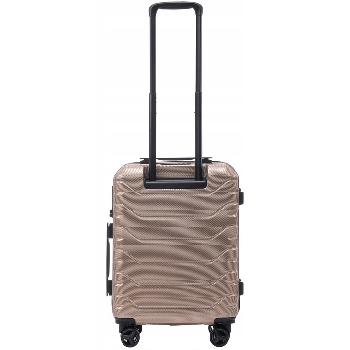 Troler Wings Crake, auriu, policarbonat, 36L, cabina, 54x39x20cm