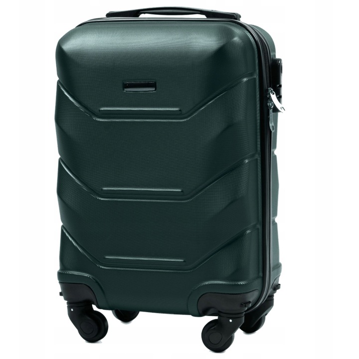 Troler Wings MICHIGAN XS 28L, 4 roti, ABS Verde, 51.5x34x19cm